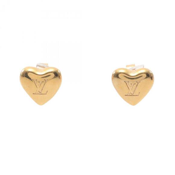 Louis Vuitton Jewelry - LOUIS VUITTON Gold Heart Earrings